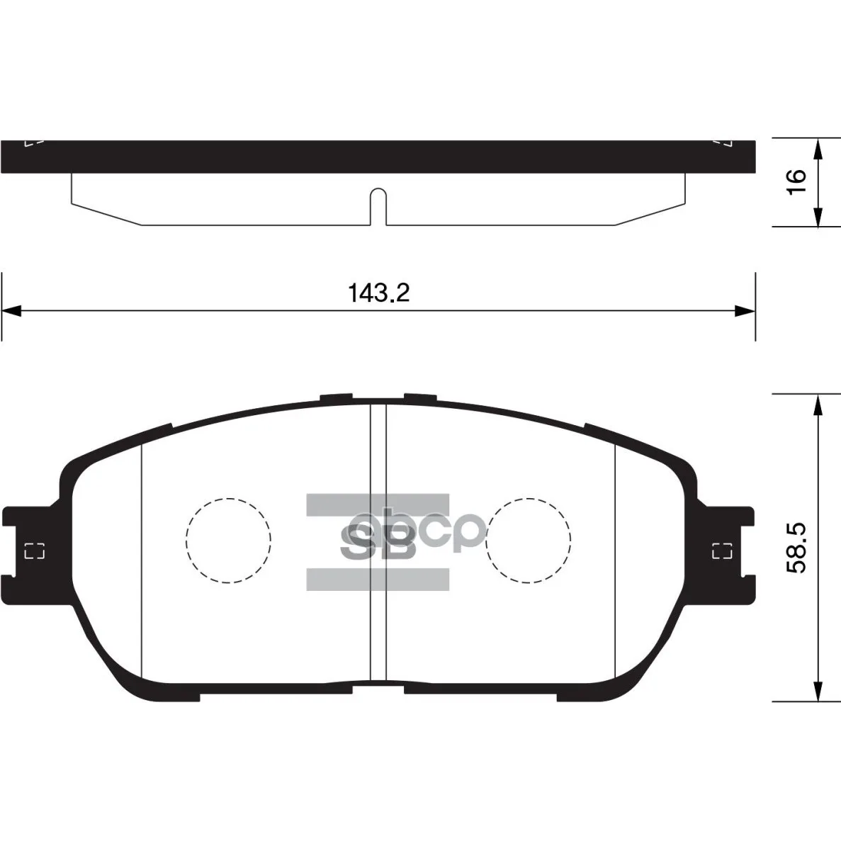 Колодки Тормозные Toyota Camry(V30) 01-06 Передние Sangsin Brake Sp1372 Sangsin brake арт. SP1372