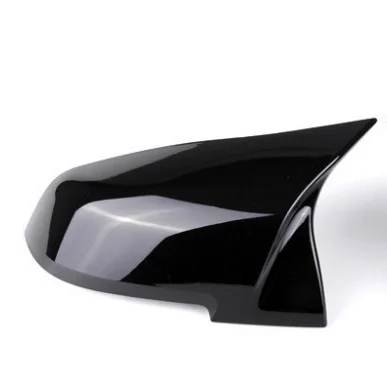 2 pieces Rearview Mirror Cover Cap Carbon Black for BMW Series 1 2 3 4 X M 220i 328i 420i F20 F21 F22 F23 F30 F32 F33 F36 X1 Black Left