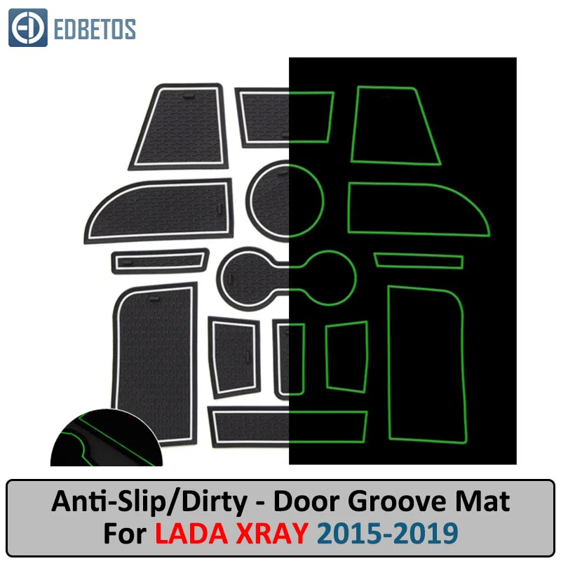 

Door Groove Mat For LADA XRAY 2015 2016 2017 2018 2019 Anti-Slip Mat Gate Slot Coaster Anti-Dirty Mat LADA XRAY Accessories