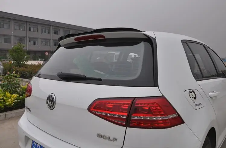 Для V W Golf 7 MK7 спойлер XK ABS Материал заднее крыло автомобиля праймер цвет задний спойлер для Volkswagen Golf спойлер