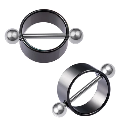 Rabbit Nipple Ring Piercing Barbell Shield Bar Rings Surgical Steel Sexy Adult Game for Women Breast Body Jewelry Gift 14G