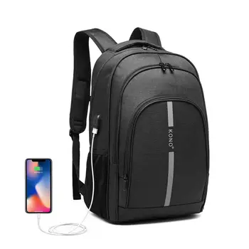 

Unisex Large Backpack USB Changing Interface Men's Rucksack Shoulder School Bag