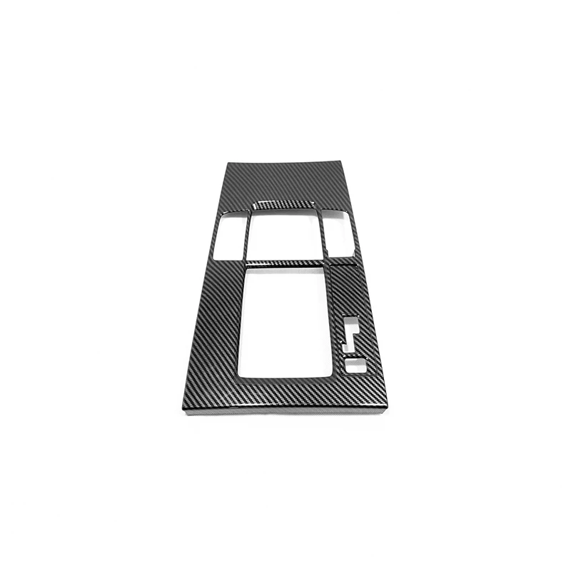 Carbon fibre ABS матовая/углеродное волокно для Mazda 3 Axela Автомобильная рамка для рычага переключения передач декоративная панель Накладка аксессуары для стайлинга автомобилей - Название цвета: Carbon fibre
