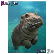 5d animal Diamond painting Ocean hippo Diy full Square/round Rhinestones cross stitch embroidery picture Modern Home Decoration