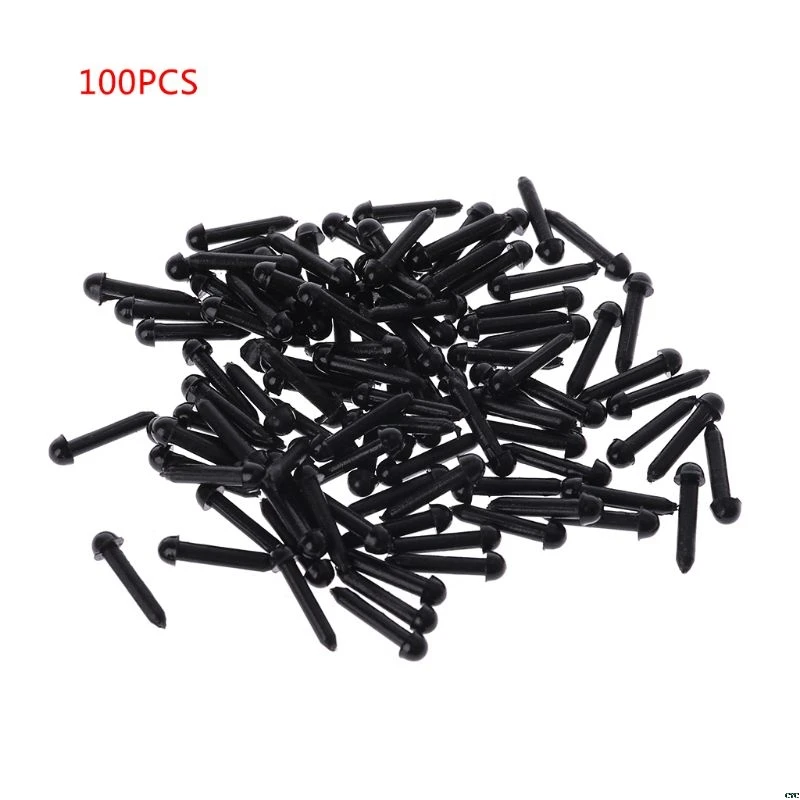 100Pcs 3mm/4mm/5mm/6mm DIY Doll Puppet Plastic Black Pin Safety Eyes For Handmade Teddy Bear Doll Craft Children Kids Toy 9