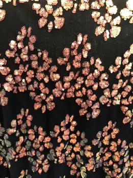

Embroidered Net Fabric with beads With super Quality yaking-9.4202 African Tulle Lace Fabric For party Dress