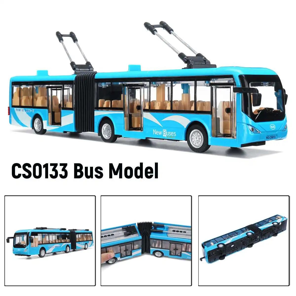 1 шт. модель автобуса игрушка красный/зеленый/синий CS0133 сплав двойной-уличный трамвай модель светильник детский подарок на день рождения игрушки