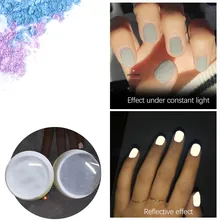 Вечерние ультратонкие флуоресцентные пудры для ногтей, неон фосфор, Красочные Блестки для дизайна ногтей, пигмент, 3D светится в темноте, светящаяся пыль, Декор