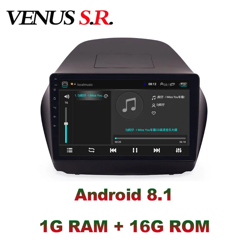 Автомобильный dvd-плеер VenusSR на Android 8 1 2.5D для Hyundai ix35 радио 2013-2017 мультимедийное