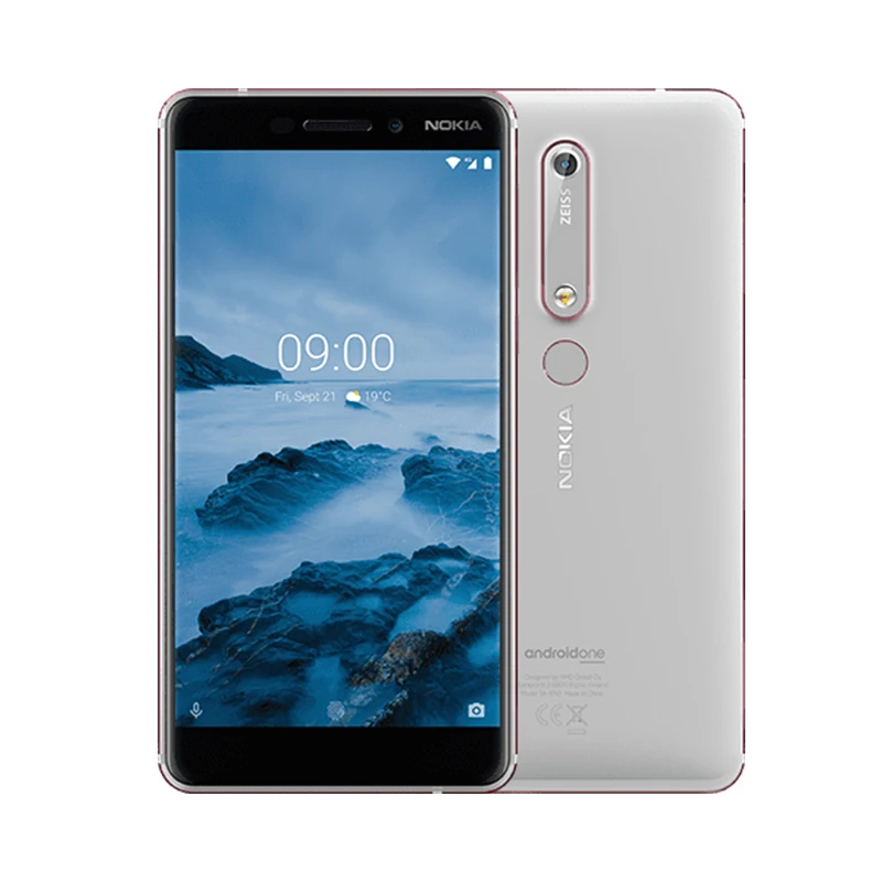 Смартфон Nokia 6,1 LTE с глобальной версией, Android Snapdragon 630, четыре ядра, 5,5 дюймов, FHD, 4 ГБ, 64 ГБ, 16 МП, 8 Мп, 3000 мА/ч, мобильный телефон - Цвет: White