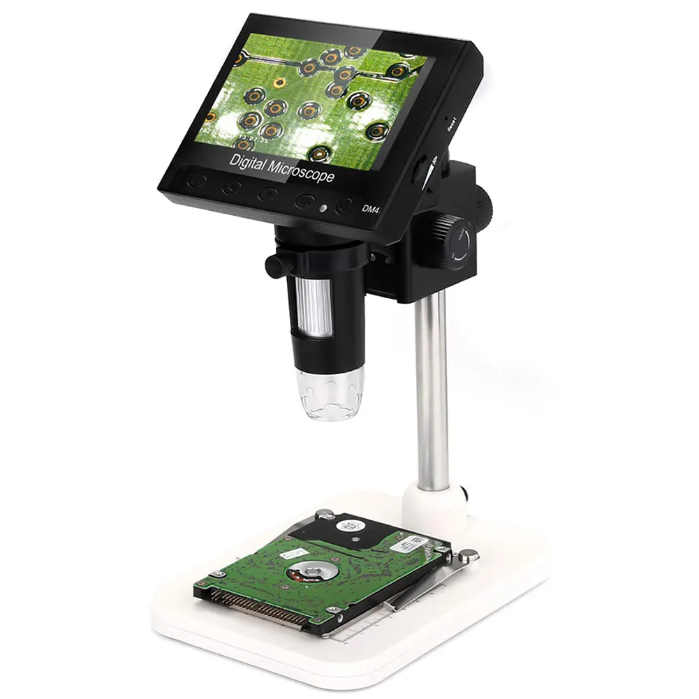 1000X 4.3inch Electronic Video Magnifier Portable Microscope 720P LED Digital Magnifier For