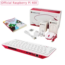 Raspberry Pi 400 komputer 4GB RAM 1.8GB Cortex A72 CPU kompaktowa klawiatura wbudowany oficjalny zasilacz myszy karta SD podręcznik użytkownika