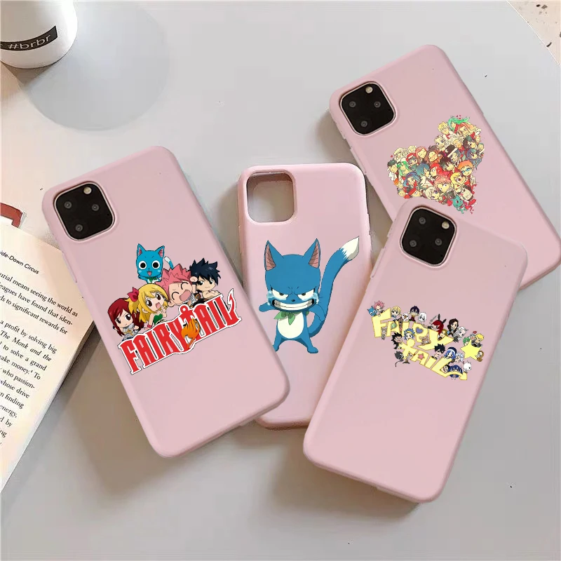 Мягкий чехол для телефона из ТПУ с рисунком манги и феи хвоста iPhone 11pro max X xs xr 6s 7 7plus