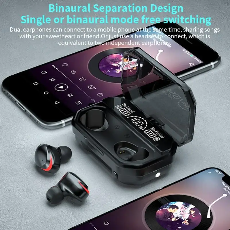 A17 Wireless Bluetooth HiFi Business Call Earphone for Iphone TWS Mini Touch Control Handset Sport Sweat Proof Earbuds for Phone