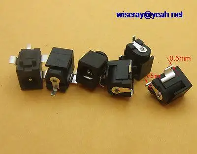DHL/EMS 500 шт. Медь SMD 3-контактный 4A 5,5 мм x 2,0 мм разъем питания постоянного тока 2,1 мм DC Штепсель PCB Панель Mount-A8
