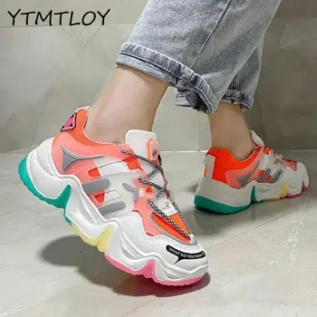 

Tennis Shoes Tenis Feminino Lace-up Blue Sport Shoes Sneakers Light Round Cross Straps Flats Outdoor Gym Trainers Zapatillas