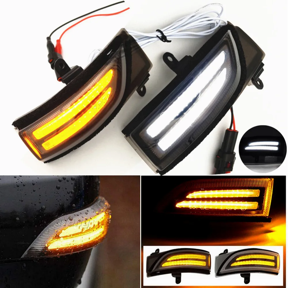 

2Pcs LED dynamic side mirror blinker Light Turn Signal Lamp For Subaru WRX STI Forester Outback Impreza Legacy Crosstrek