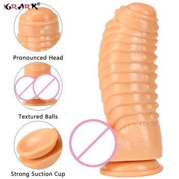 Realistic Dildo Large Anal Dilatador Butt Plug Dragon Thick Huge Penis Giant Vagina Massager Sex Toys for Women Adult Supplies 1