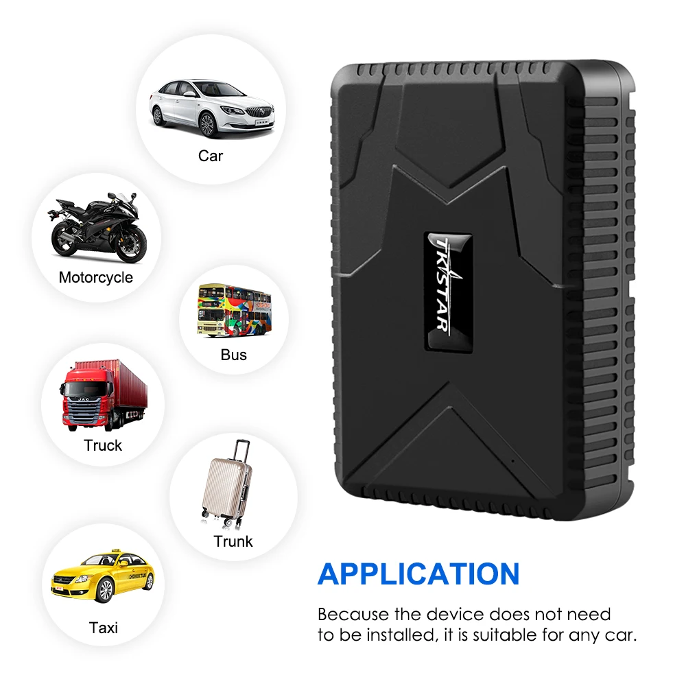 Car GPS Tracker Waterproof 10000mAh Battery Powerful Magnet GPS Tracking Locator GSM Alarm TK915 120 Days Standby Free Web APP