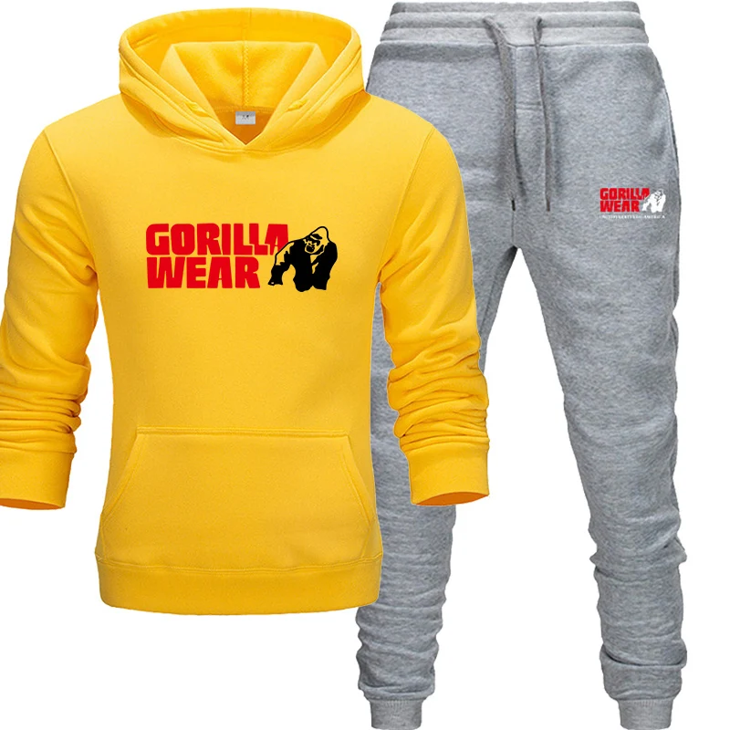 Новинка 2019 спортивный костюм модная одежда GORILLA спортивная комплект из двух