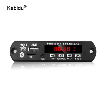Kebidu 컬러 스크린 MP3 디코더 보드, WMA WAV FLAC APE 블루투스 Mp3 플레이어, USB TF FM 라디오 모듈, 통화 녹음 포함, 5V, 12V