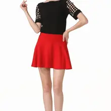 Новинка; женские юбки; большие размеры; короткая юбка с высокой талией; эластичная юбка-одуванчик; юбка-Одуванчик с зонтиком