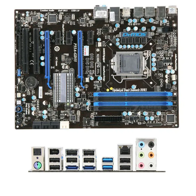 For MSI P55A-GD55 Computer USB2.0Motherboard LGA 1156 DDR3 P55M P55 Desktop Mainboard Used | Компьютеры и офис