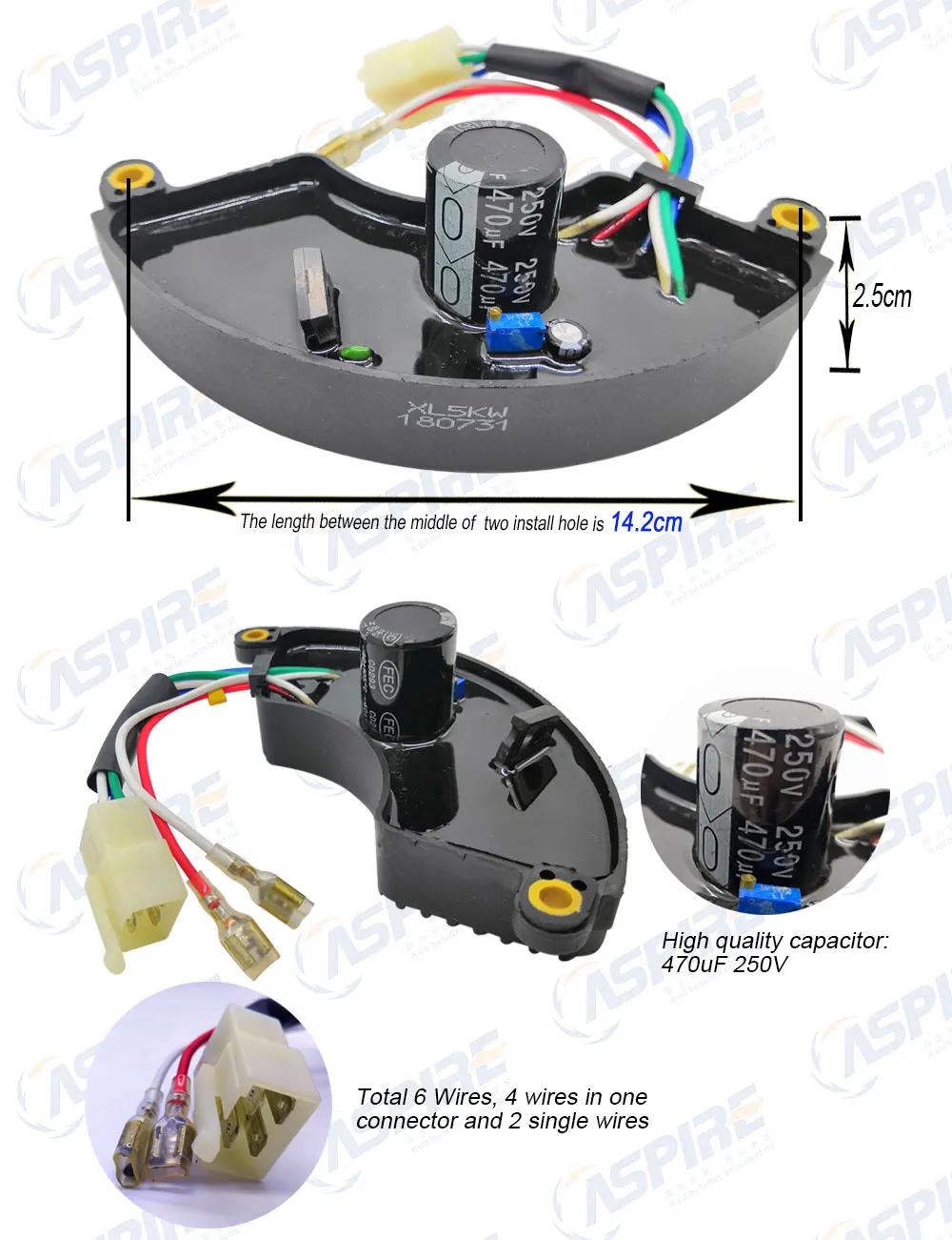 5kw AVR бензиновый генератор 5.5KW AVR однофазный 5000 Вт регулятор напряжения 5.5KVA