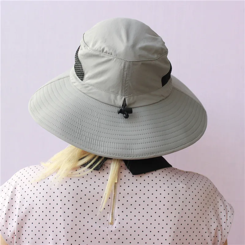 Мужская и женская Солнцезащитная Водонепроницаемая шапка, складывающаяся дышащая Панама для пеших прогулок, рыбалки, сафари, пляжа, УФ-защита, Панама