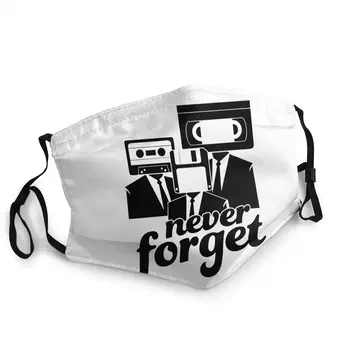 

Never Forget Retro Cassette Floppy VHS Non-Disposable Face Mask Dustproof Mask Protection Respirator Mouth Muffle