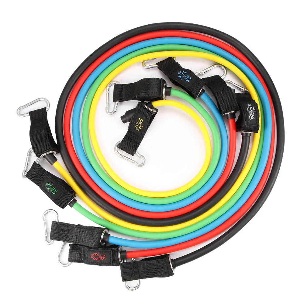 

11pcs/Set Resistance Bands Pull Rope Fitness Exercises Bands Yoga Tubes Pull Rope Training Workout Yoga Gym Fitness Equipment