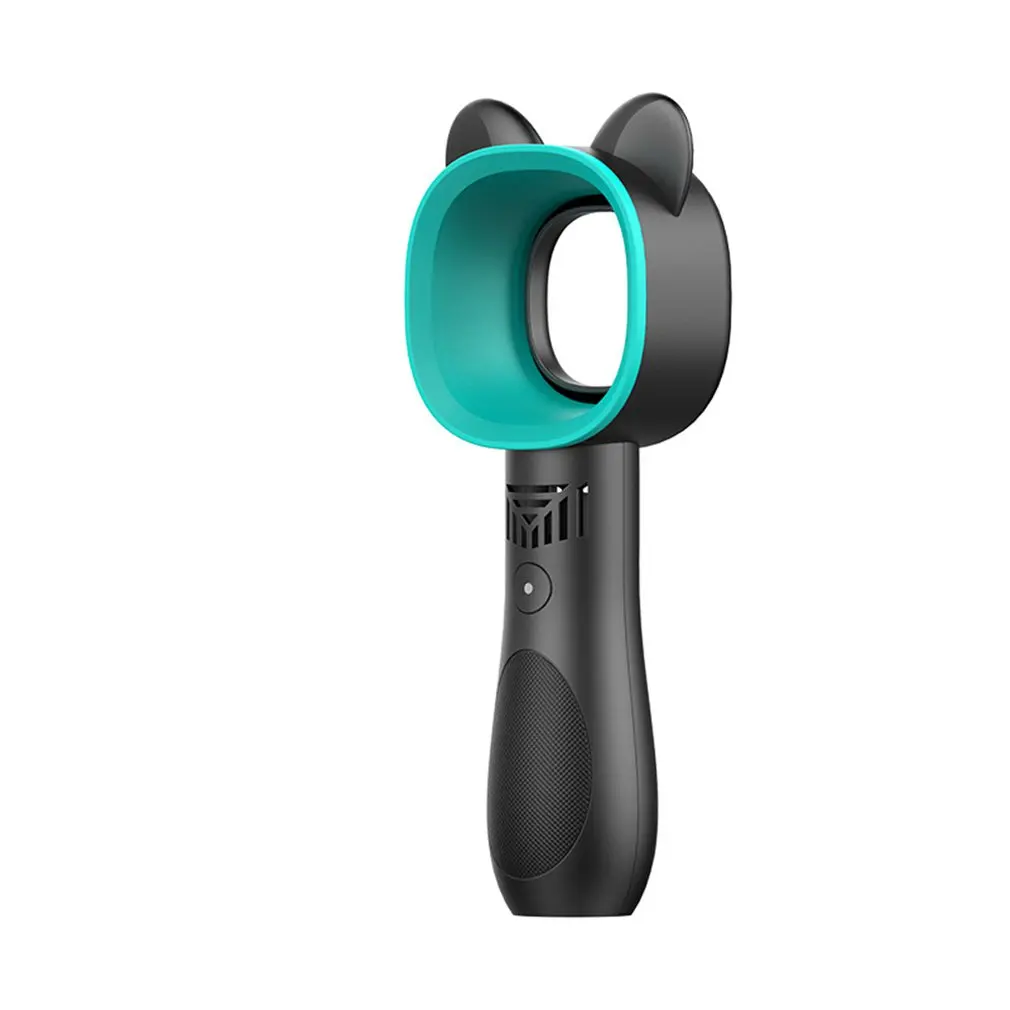 

Cute Cat Outdoor Usb Rechargeable Fan Portable Bladeless Fan Handheld Mini Cooler No Leaf Handy Cooling Fan