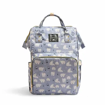

New Mummy Bag Multifunctional Mother Baby Bag Fashion Mom Bag Baby Bottle Backpack Diaper Backpack