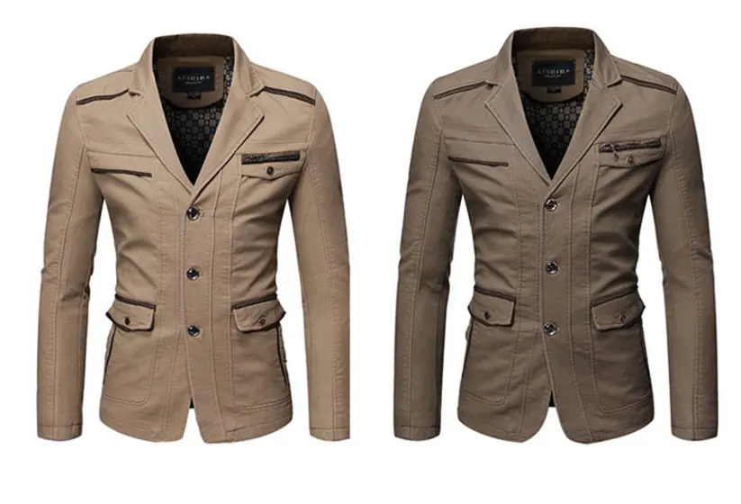 SUKIWML мужские костюмы, жакеты, блейзеры карманный хлопковый мужской пиджак костюм Блейзер роскошный мужской костюм Terno мужские пиджаки для мужчин