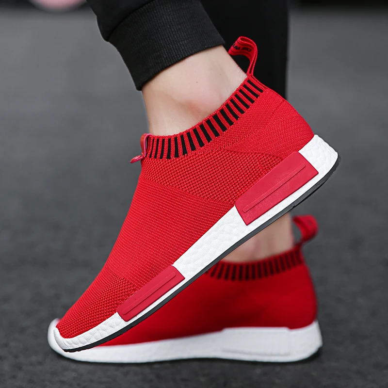 Men's Slip on Sock Sneakers 38-47 Super Light Breathable Mens Shoes Men Walking Jogging Shoes Men Sneakers Casual Shoes for Men - Image 3