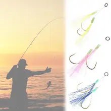 

35% Discounts Hot! Sea Fishing Metal Tassel Double Fish Hook Bait Holder Tackle Tool Accessory