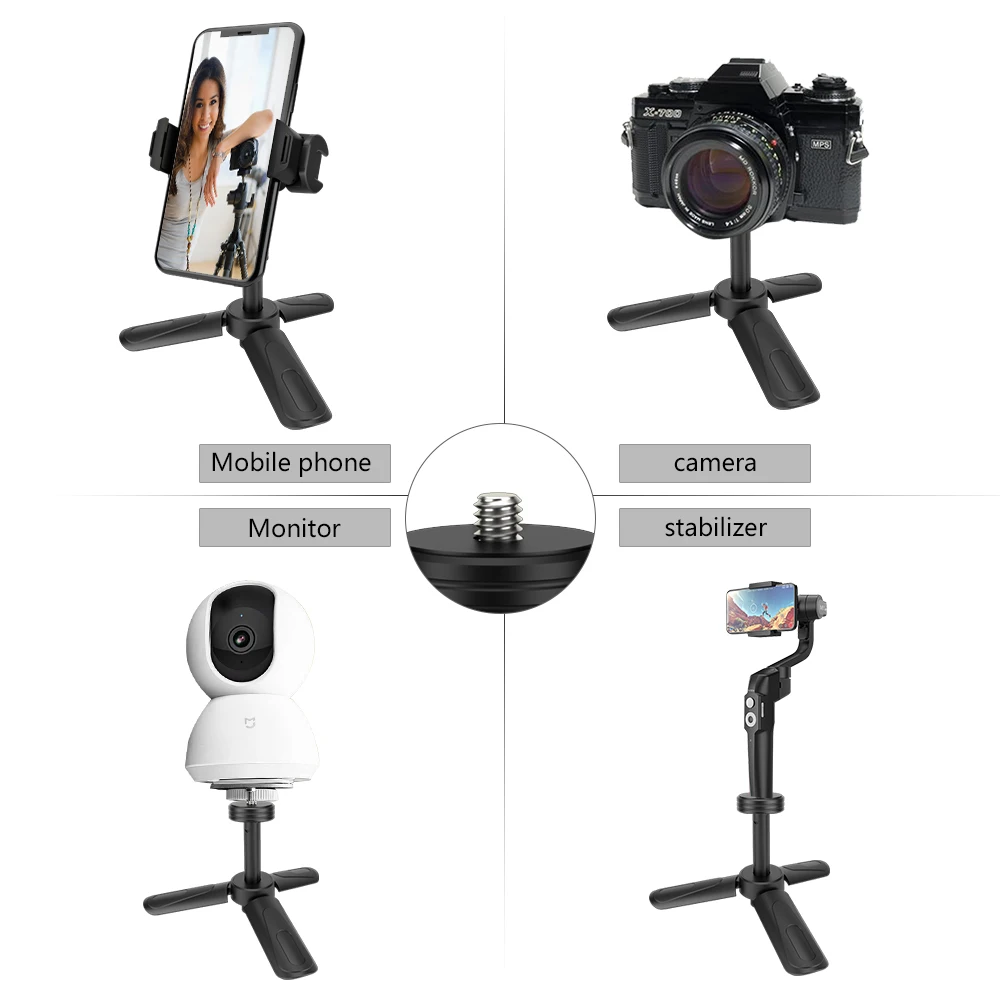 Mount Dog портативный мини штатив для Xiaomi Android телефон стенд монопод для Gopro цифровой камеры настольные штативы