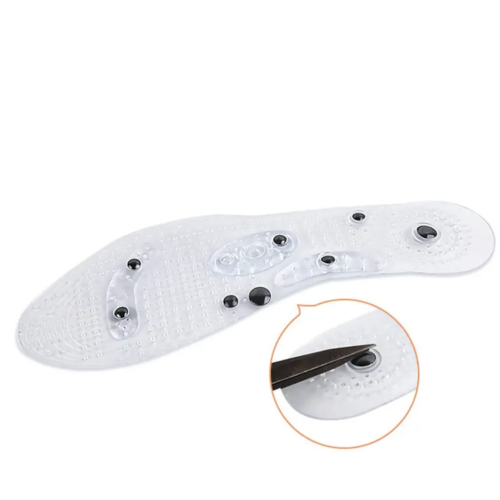 Magnet Massage Insoles Transparent Male Breathable Insoles Running Sports Shock Insoles Women Can Cut Magnetic Insoles