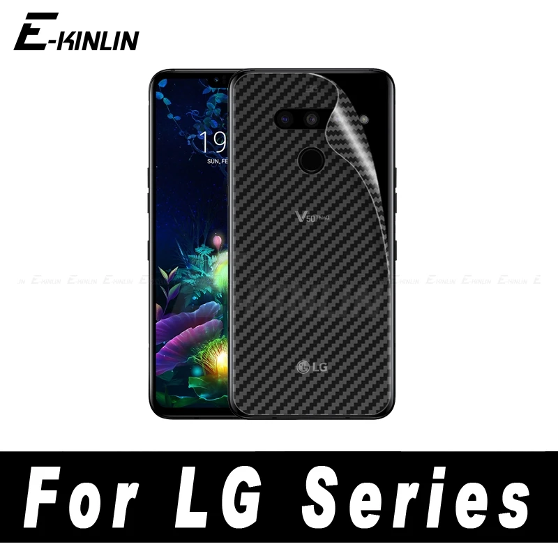 Защитная пленка из углеродного волокна на заднюю панель для LG G8X G7 ThinQ G6 Plus V50S V50 5G V40 V30 V30S Plus V20 G5, защита заднего экрана