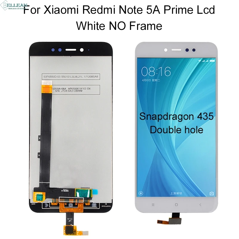 Dinamico для Xiaomi Redmi Примечание 5A дисплей Y1 Lite lcd кодирующий преобразователь сенсорного экрана в сборе Note 5A Prime lcd Y1 Lite дисплей+ рамка - Цвет: 4G White No Frame