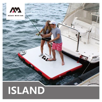 

AQUA MARINA ISLAND 250*160*15cm Inflatable Floating Board Fishing Working Rest Platform