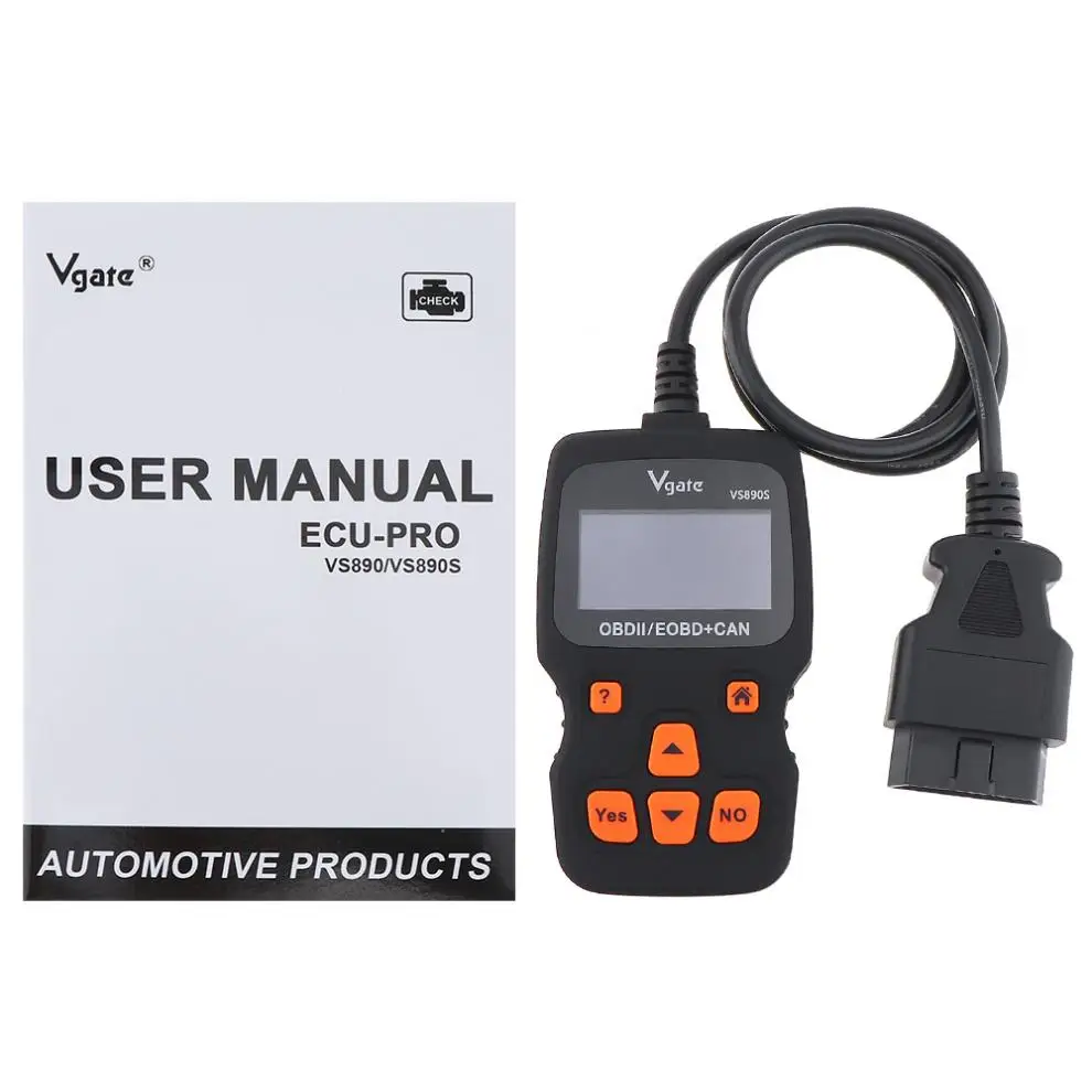 VGATE VS890 универсальный OBD2/EOBD+ CAN автомобильный код ридер Авто сканер диагностический инструмент поддержка многоязычный