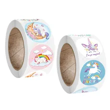 Милые Мультяшные животные, единорог, наклейка для детей, наклейка для награды, украшение для подарка, этикетка для поощрения учеников, канцелярские наклейки Милые Мультяшные животные, единорог, наклейка для детей, наклейка для награды, украшение для подарка, этикетка для поощрения учеников, канцелярские наклейки