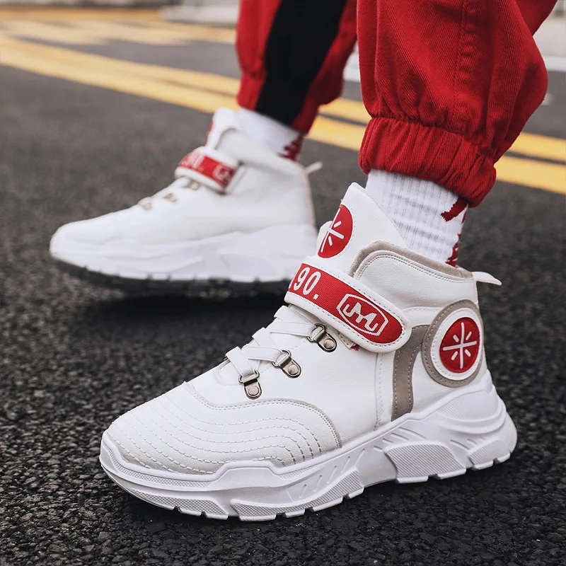 

2019 Spring New Style Hight-top MEN'S SHOES Horse Fashion Retro Ding Boots Worker Boot Casual Street Hip Hop Trend Shoe