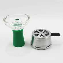 Горячая кальян силикагель чаша аксессуары для кальяна Силиконовое стекло Calaud Лотос Al Fakher табак пепельница Provot Рождество