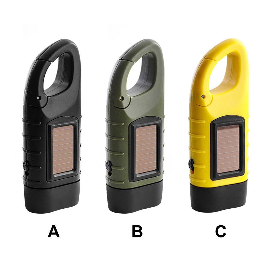 Portable Solar Powered Flashlight Outdoor Hiking Camping Light Hand Cranked Trekking Emergency Light LED Torch Rechargeable Lamp handheld flashlight nylon gloves bike flashlight camping light solar powered lamp mini led night light luggage lock inspection lamp camping string lights