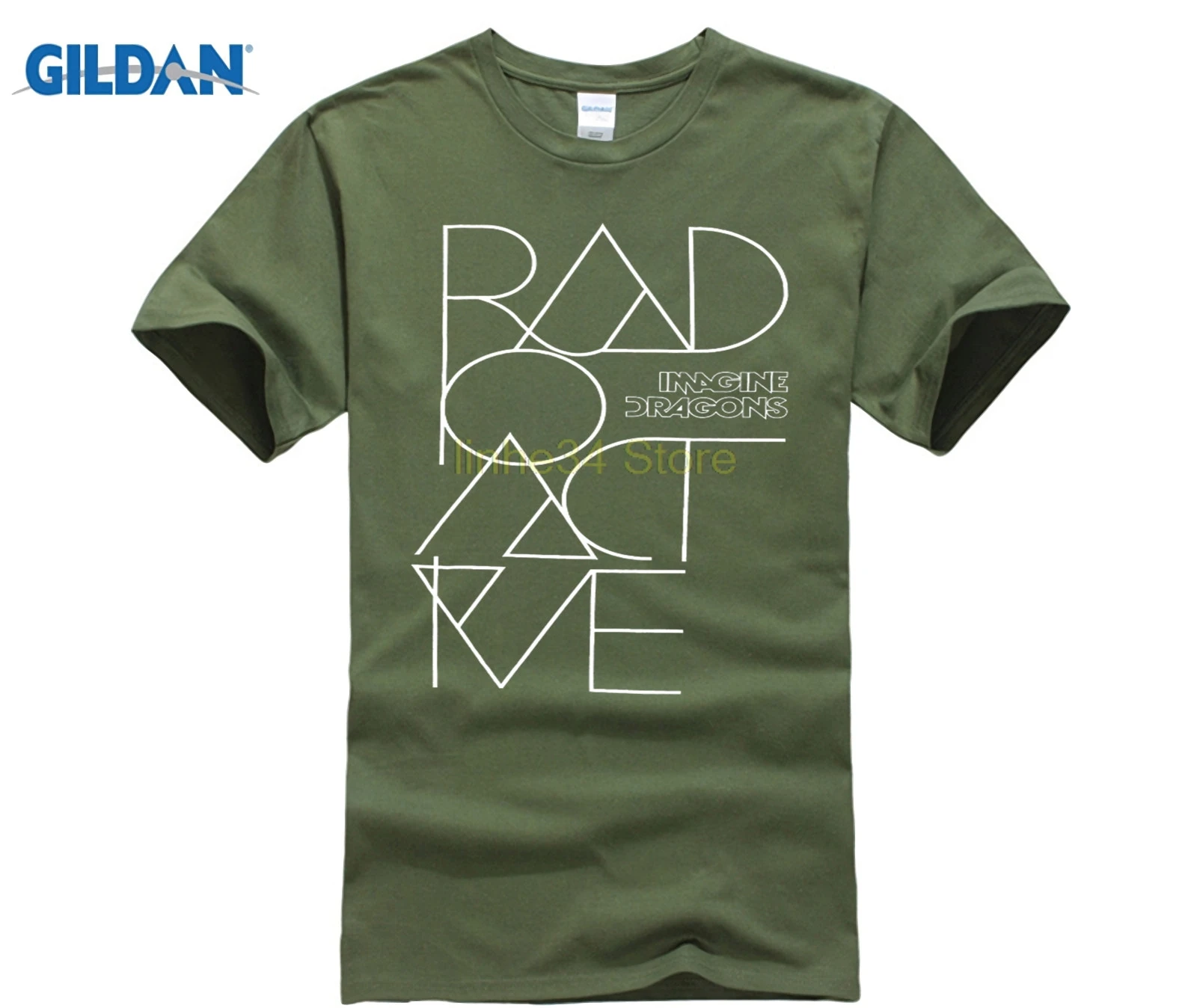  IMAGINE DRAGONS RADIOACTIVE BLACK SLIM FIT T SHIRT NEW OFFICIAL MUSIC ADULT|Футболки| |