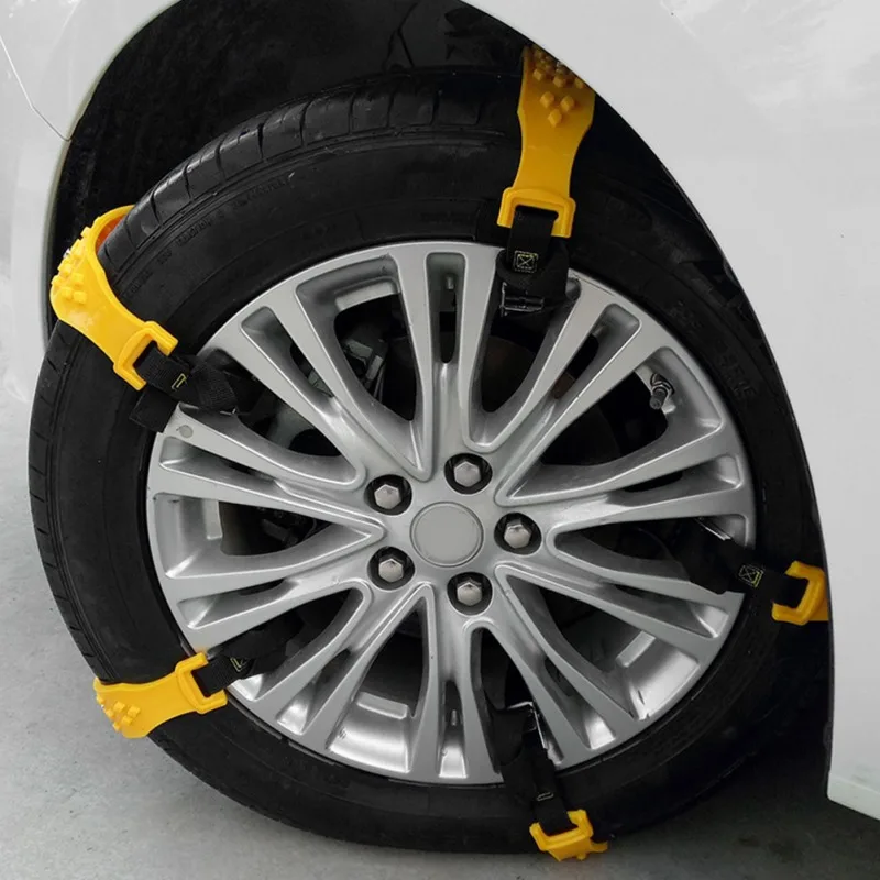 10 шт. автомобильный снег шины колеса ТПУ противоскользящие цепи ремень для двух шин грузовик внедорожник