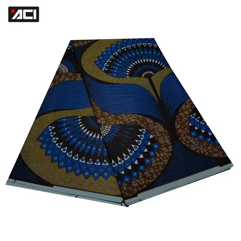 ACI 6 ярдов/шт африканская восковая ткань настоящий, из Анкары воск блок печати ткань Tissu Africain для Patchwork ворка
