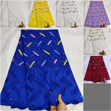 Африканское сухое кружево ткань высокого качества для 5 ярдов хлопчатобумажная кружевная ткань вышитый швейцарский вуаль кружева в швейцарском стиле! TLF9168